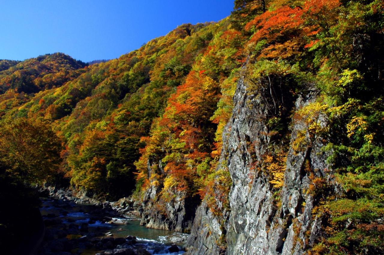 ホテル 越後田中温泉 しなの荘 津南町 エクステリア 写真